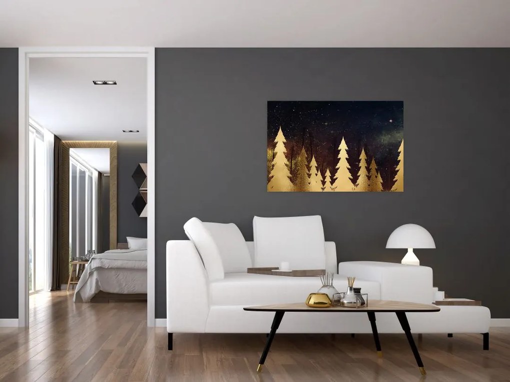Tablou - Noapte de aur (90x60 cm)