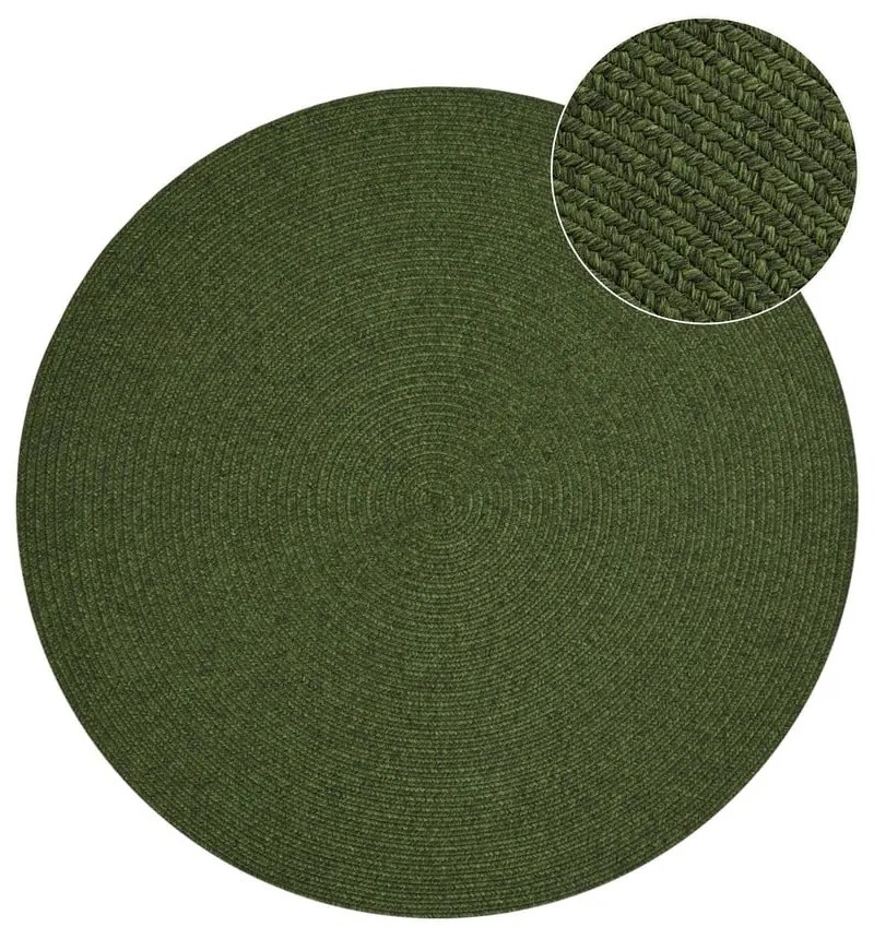 Covor verde rotund de exterior ø 150 cm - NORTHRUGS