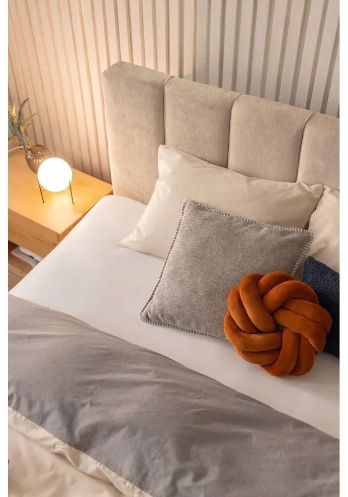 Pat boxspring bej 160x200 cm Olia Bold Line – Bonami Selection