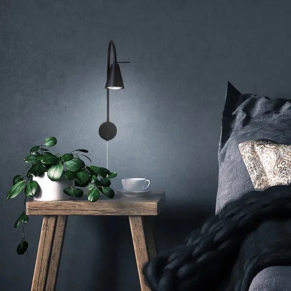 Briloner 2082-015 - Aplica LED de perete COMFORT LIGHT 1xGU10/5W/230V neagră