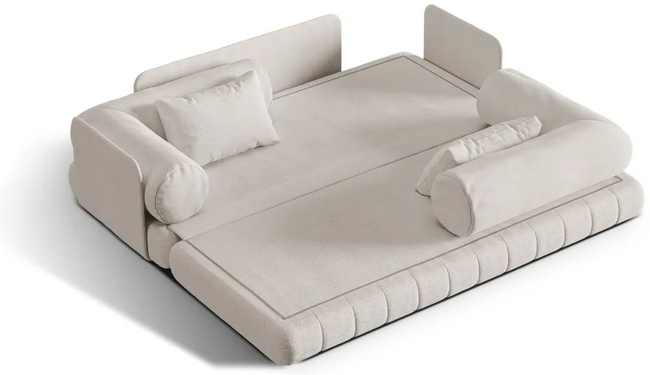 Canapea extensibila 3 locuri Kemi boucle L206 cm