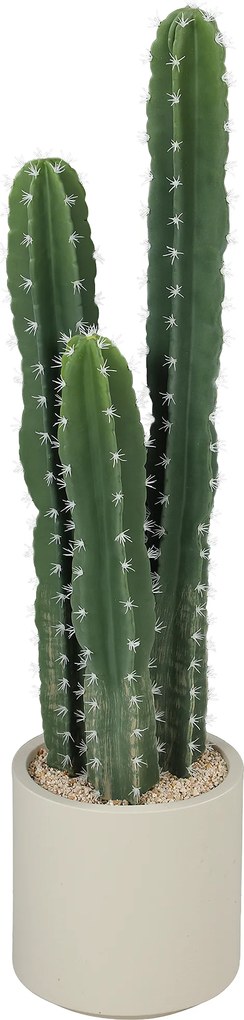 HOMCOM Plantă artificială Cactus mare 95 cm cu ghiveci, realist pentru casă, birou, verde | Aosom Romania