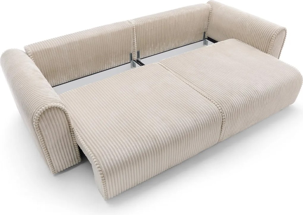 Canapea lemn masiv Big Buddy Extensibila, 302 × 92 × 130 cm