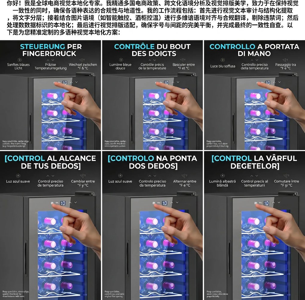 HOMCOM Frigider pentru Vinuri de 15 Sticle cu Geam Anti-UV, Compresor și Rafturi Reglabile, 34,5x45x69 cm, Negru | Aosom Romania