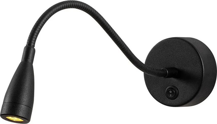 Aplică de perete neagră LED Reading – Opviq lights