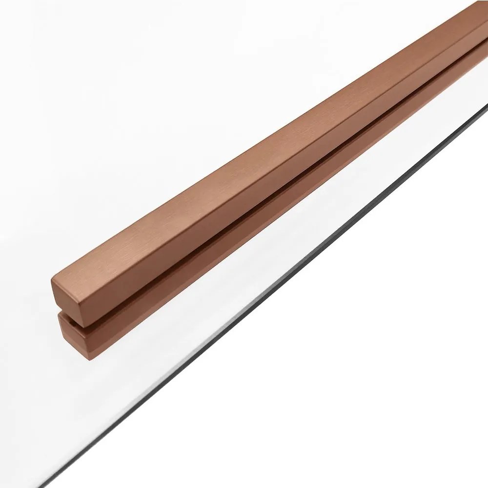 Cabina de dus SOLAR cu cadita neagra 100x80 cm cupru periat