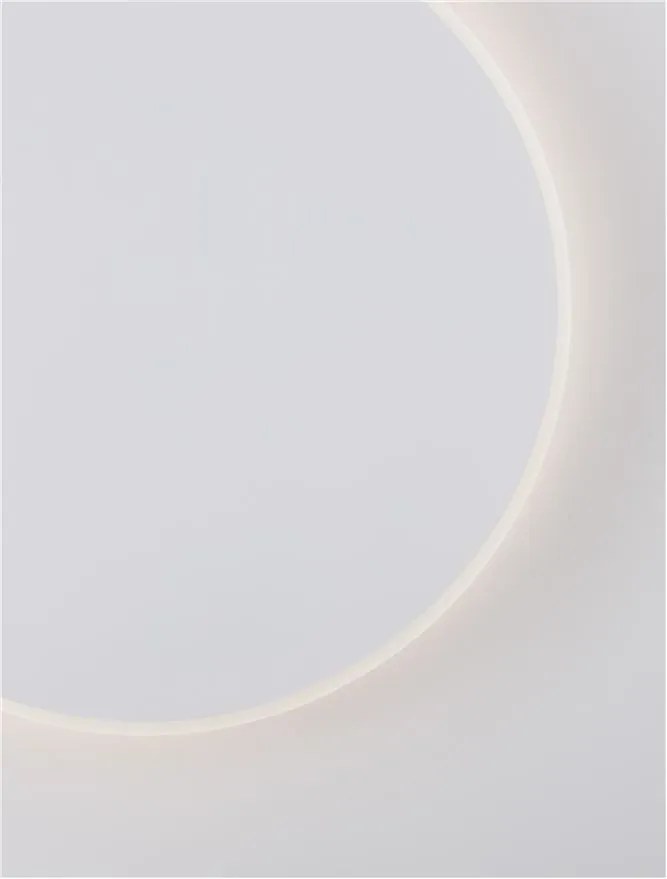 Aplica LED de perete design ambiental CYRCLE 20cm alba