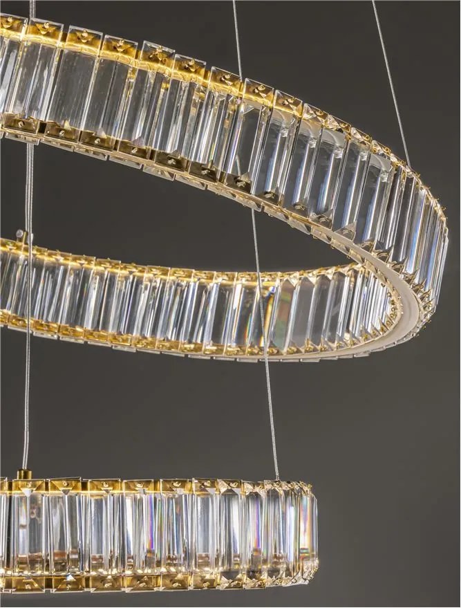 Lustra LED suspendata cristal design elegant AURELIA 46W