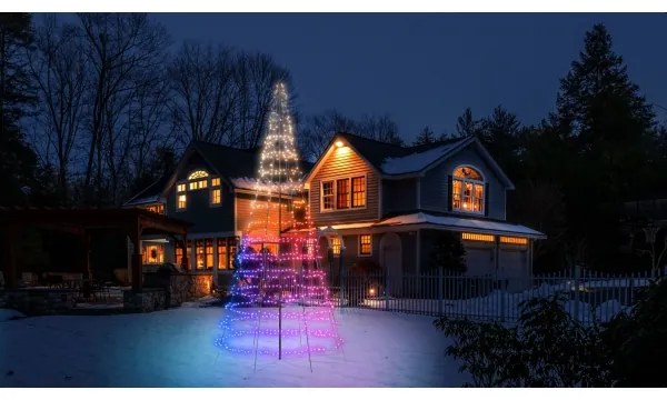 Twinkly TWP-01K-POLE-B - Suport exterior pentru brad de Crăciun 6 m negru