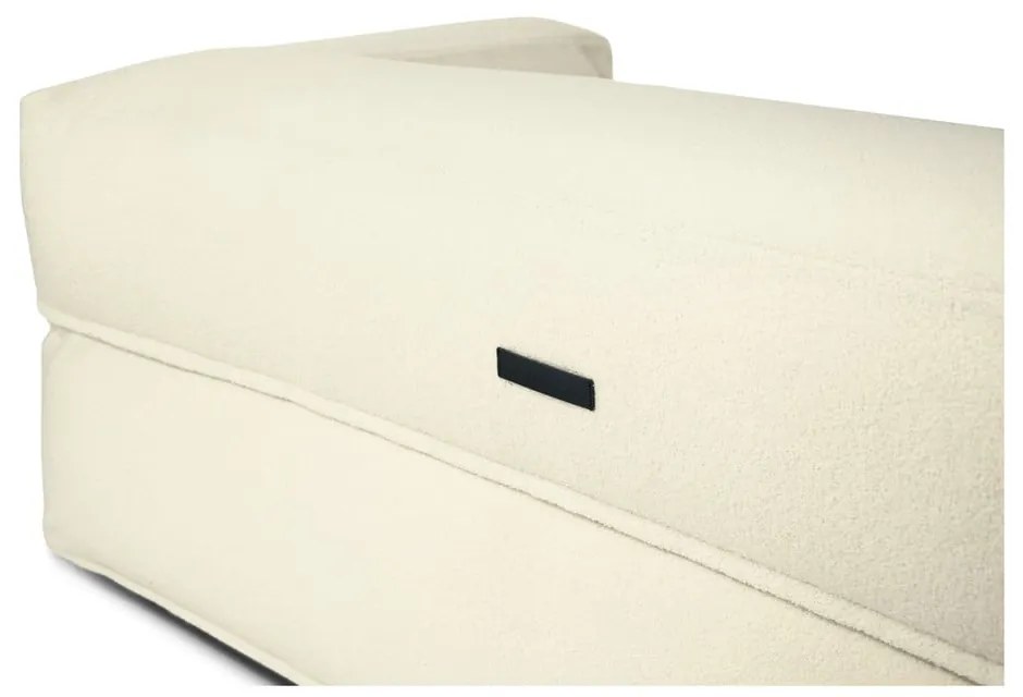 Fotoliu bean bag gri deschis cu tapițerie din țesătură bouclé Sofa MooG – SLOWDOWN