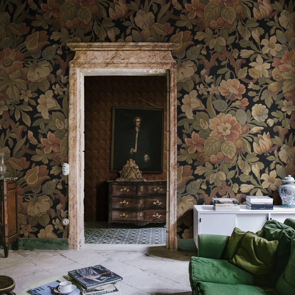 Fototapet, Vintage Flora, Ebony, Rebel Walls