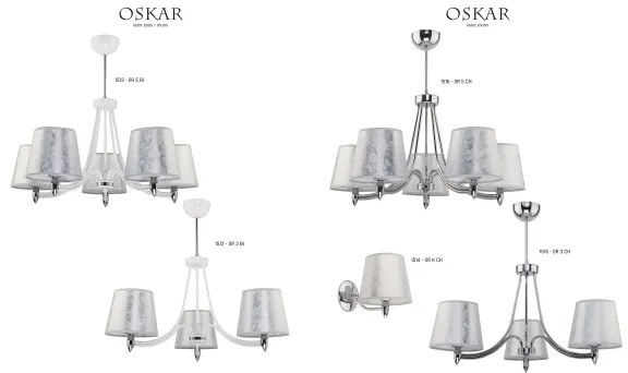 Jupiter 1514 - OR K - Aplica perete OSKAR E27/60W