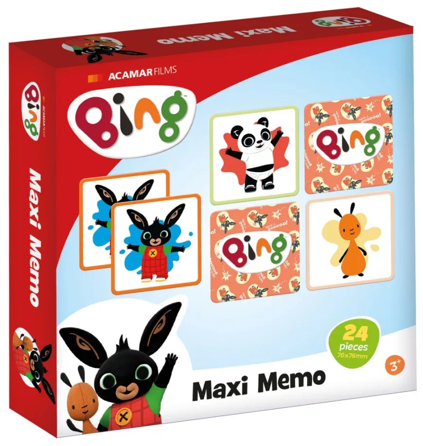 Bing Here I Go joc de memorie cu 24 de piese