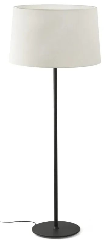 Lampa de podea abajur textil 64cm WINDSOR negru, alb