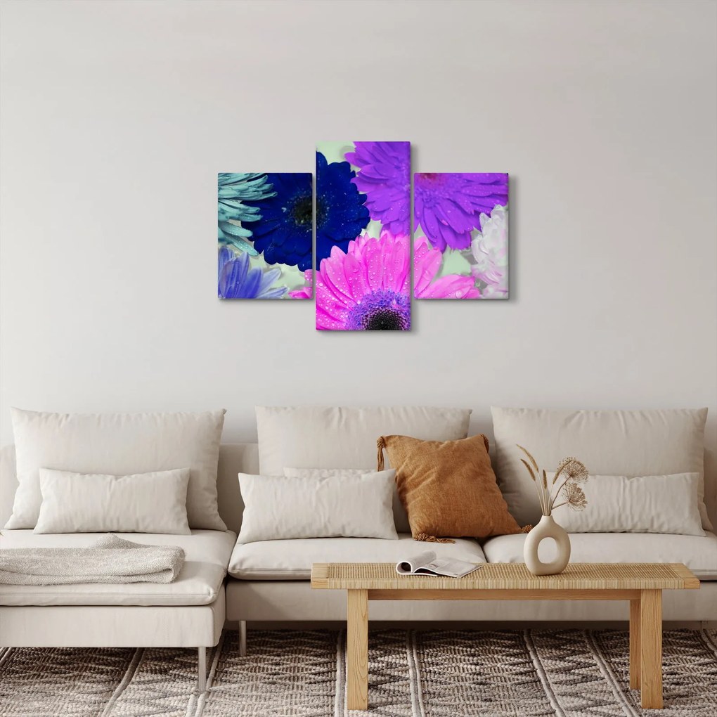 Tablou cu flori colorate (90x60 cm)