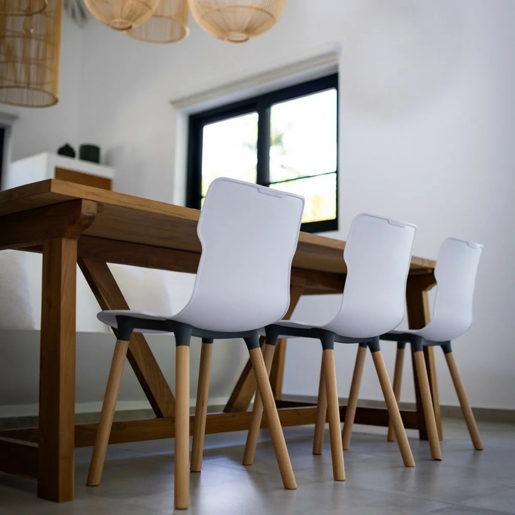 Scaun Duo wood Carrara 50,3 x 46,3 x 80,9 cm