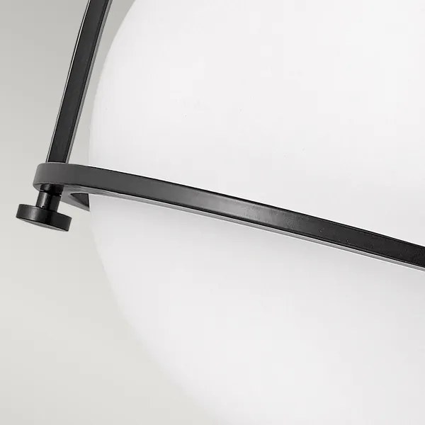 Quintiesse QN-SOMERSET-F-O-BK - Plafonieră SOMERSET, 1x E27/60W/230V, neagră