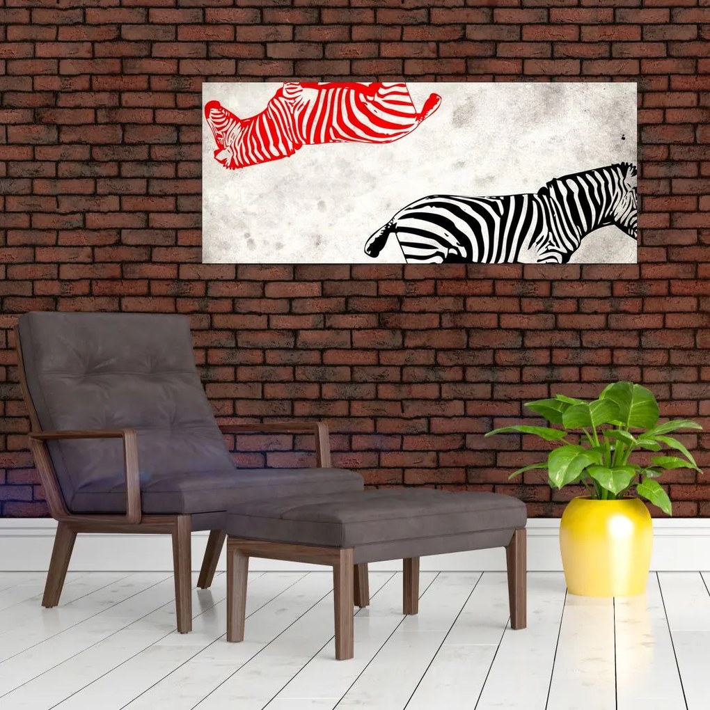 Tablou - Zebre (120x50 cm)