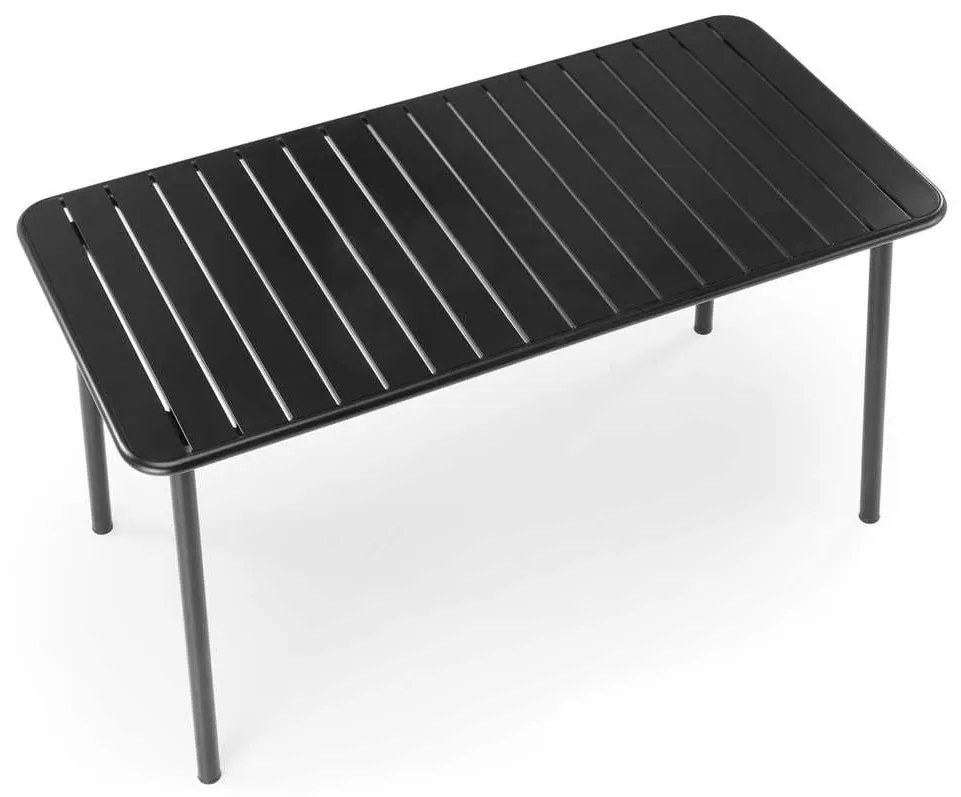 Masă de bucătărie Asher, dreptunghi, negru