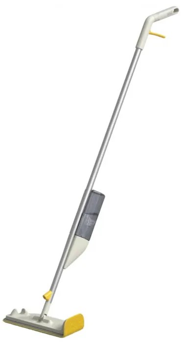 Mop cu pulverizator Joseph Joseph CleanTech 65004, 145 cm, Suport de perete, Gri