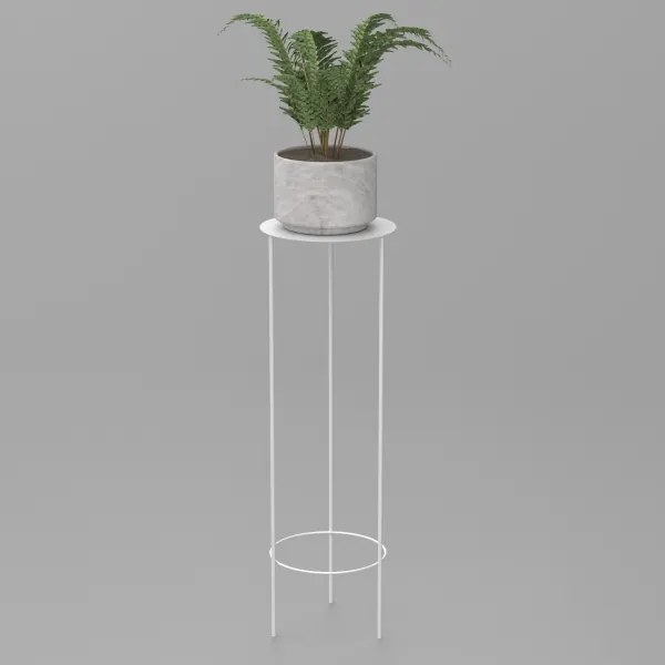 Suport de flori 100x32 cm alb