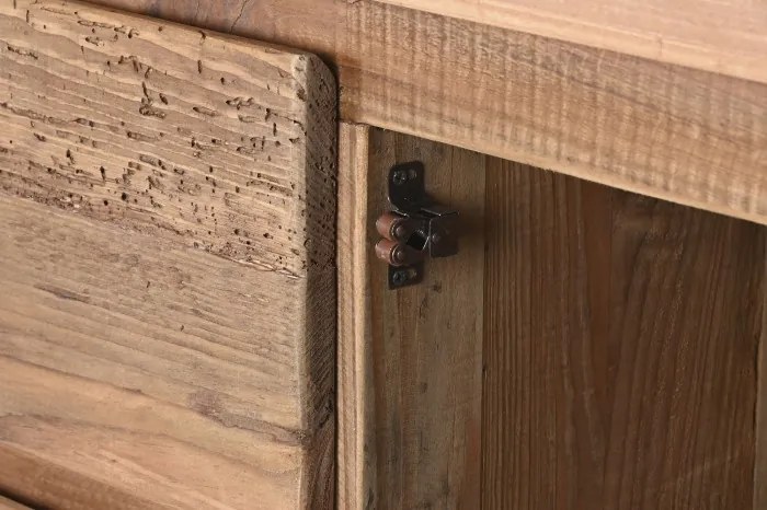 Bufet, natur, din lemn de pin reciclat, Albarel