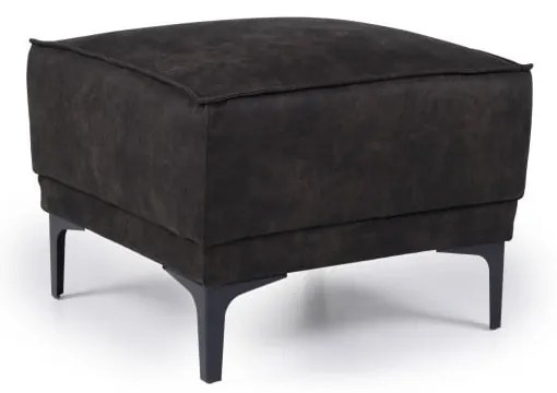 Taburet gri antracit cu tapițerie din imitație de piele Copenhagen – Scandic