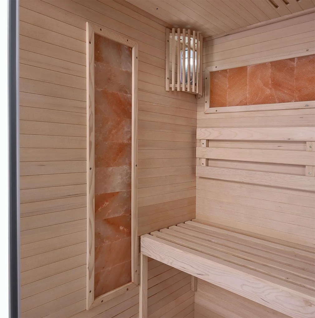 Vnútorná sauna Vantaa 120 so soľnými kameňmi