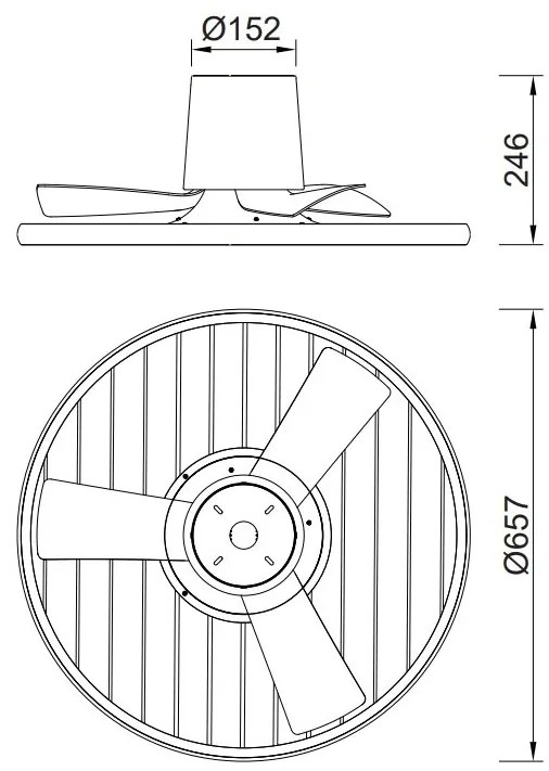Lustra LED, Ventilator cu telecomanda, SOHO aspect lemn MA-8722
