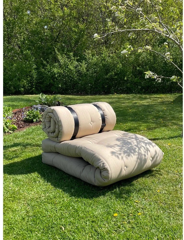 Fotoliu extensibil adecvat pentru exterior Karup Design Design OUT™ Buckle Up Beige, bej