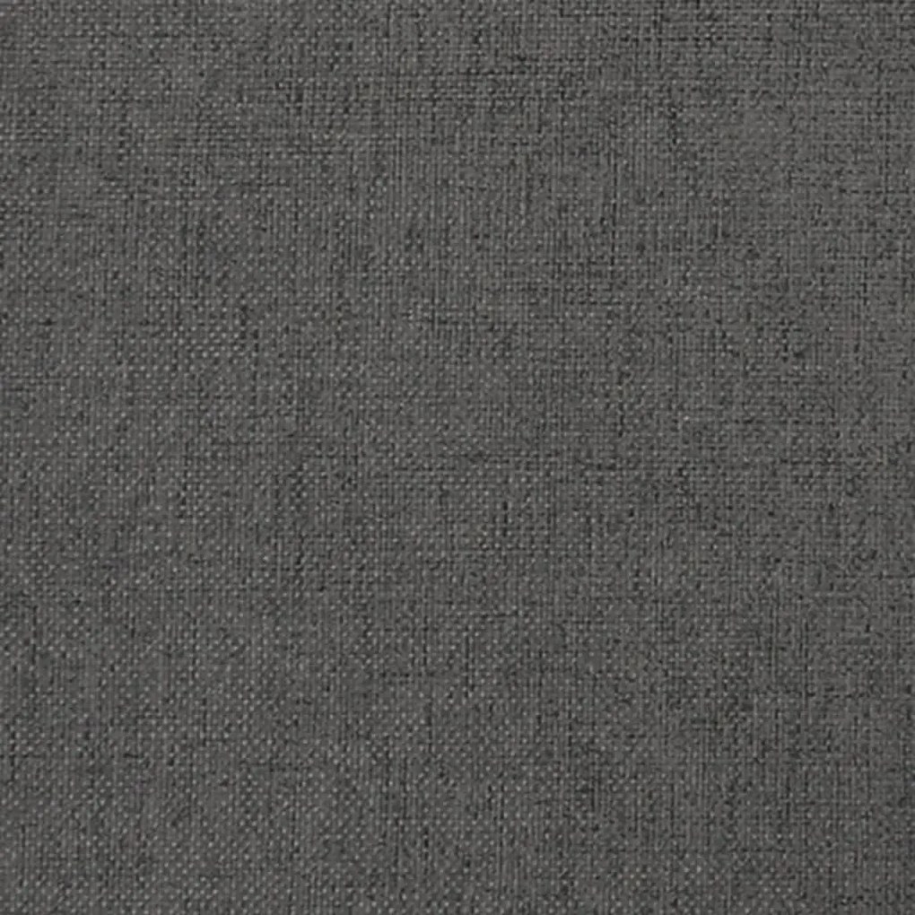 Taburet, gri inchis, 60x60x39 cm, textil si piele ecologica Morke gra