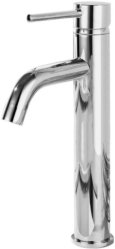 Baterie Lungo silver lucios înaltă - H 28 cm