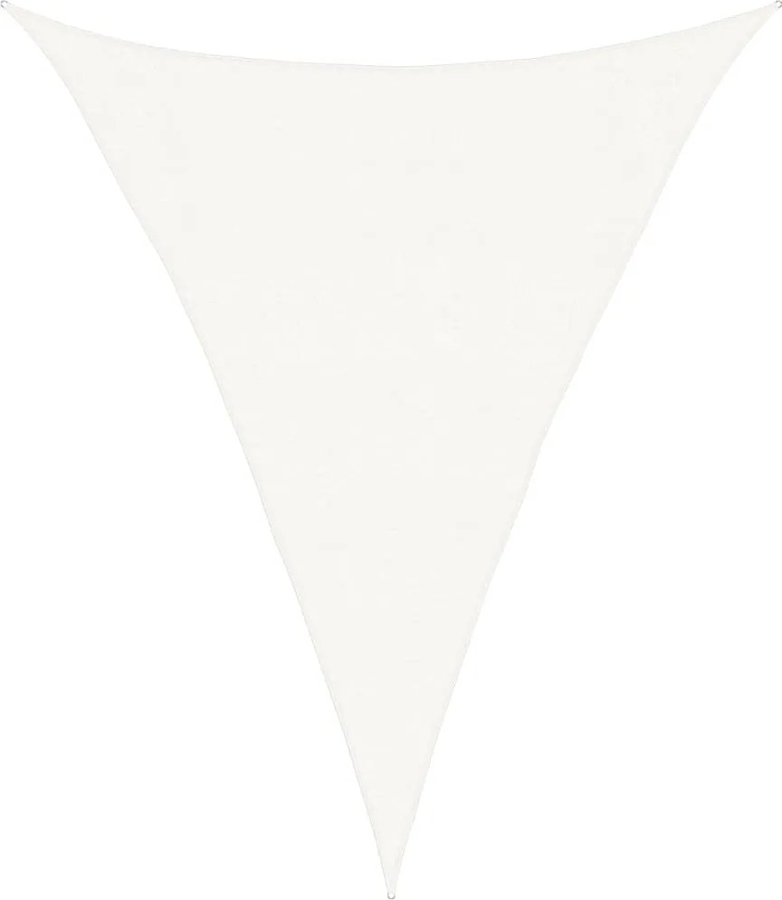 vidaXL Pânză parasolar, alb, 3x4x4 m, HDPE, 160 g/m²