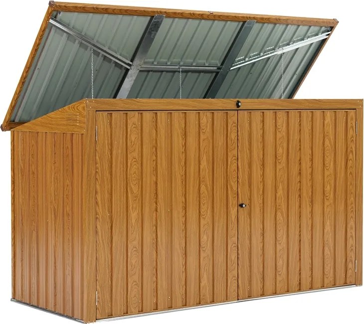 Depozitare coșuri de gunoi 3 x 240l Hamilton Store Boss maro