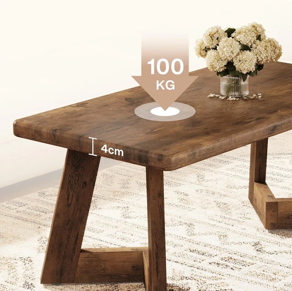 Masuta de cafea dreptunghiulara, 120 x 60 cm, masa canapea Maro - MCM8