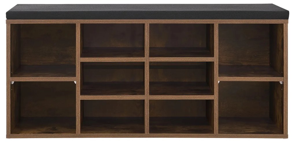 Suport pantofi cu captuseala 104 x 30 x 48 cm maro antic