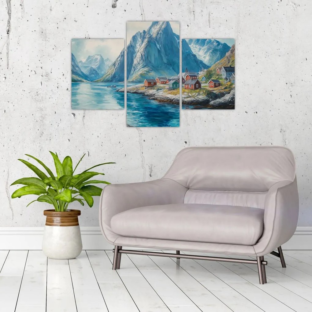 Tablou - Sat norvegian (90x60 cm)