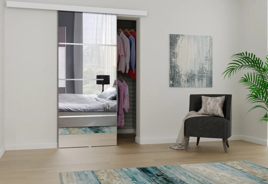 Expedo Ușă glisantă cu oglindă DIER, 86x205x1,9