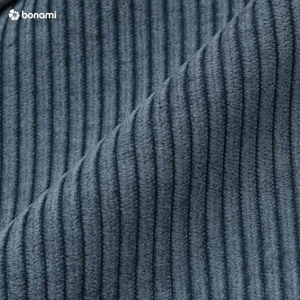 Canapea variabilă cu tapițerie din catifea reiată Karup Design Folk Raw/Pale Blue