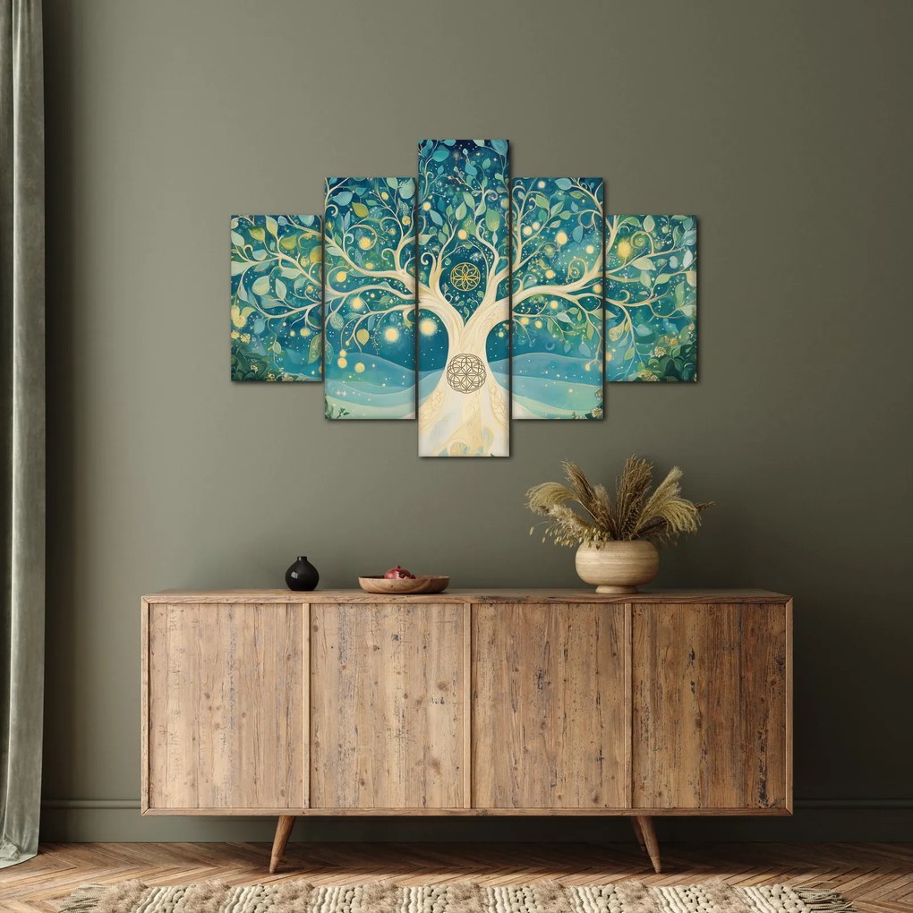 Tablou – Arbore magic cu spirale (150x105 cm)