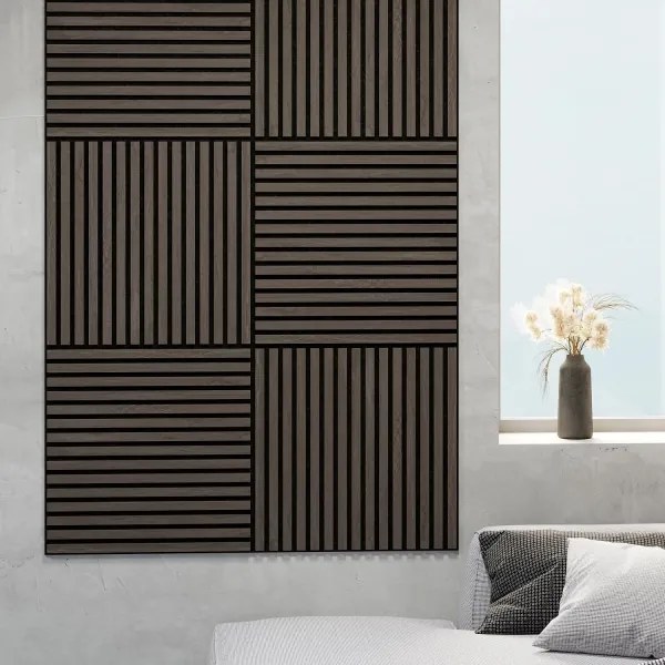 ADA Set de 4 panouri acustice DANVIKEN 60x60 cm, nuc