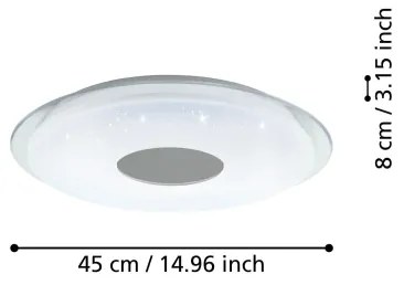 Plafonieră LED dimabilă LANCIANO-Z LED/19,2W/230V Eglo 900083