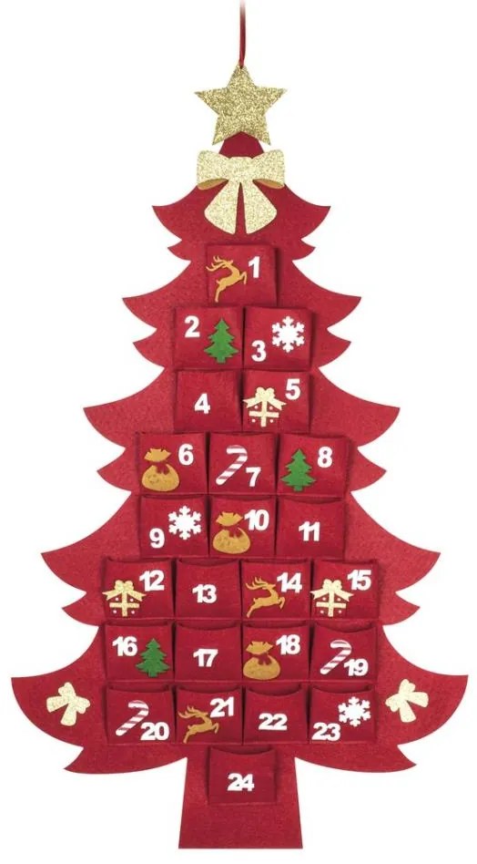 Calendar de Advent în formă de pom