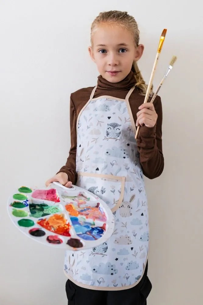 Șorț pentru copii din bumbac cu model