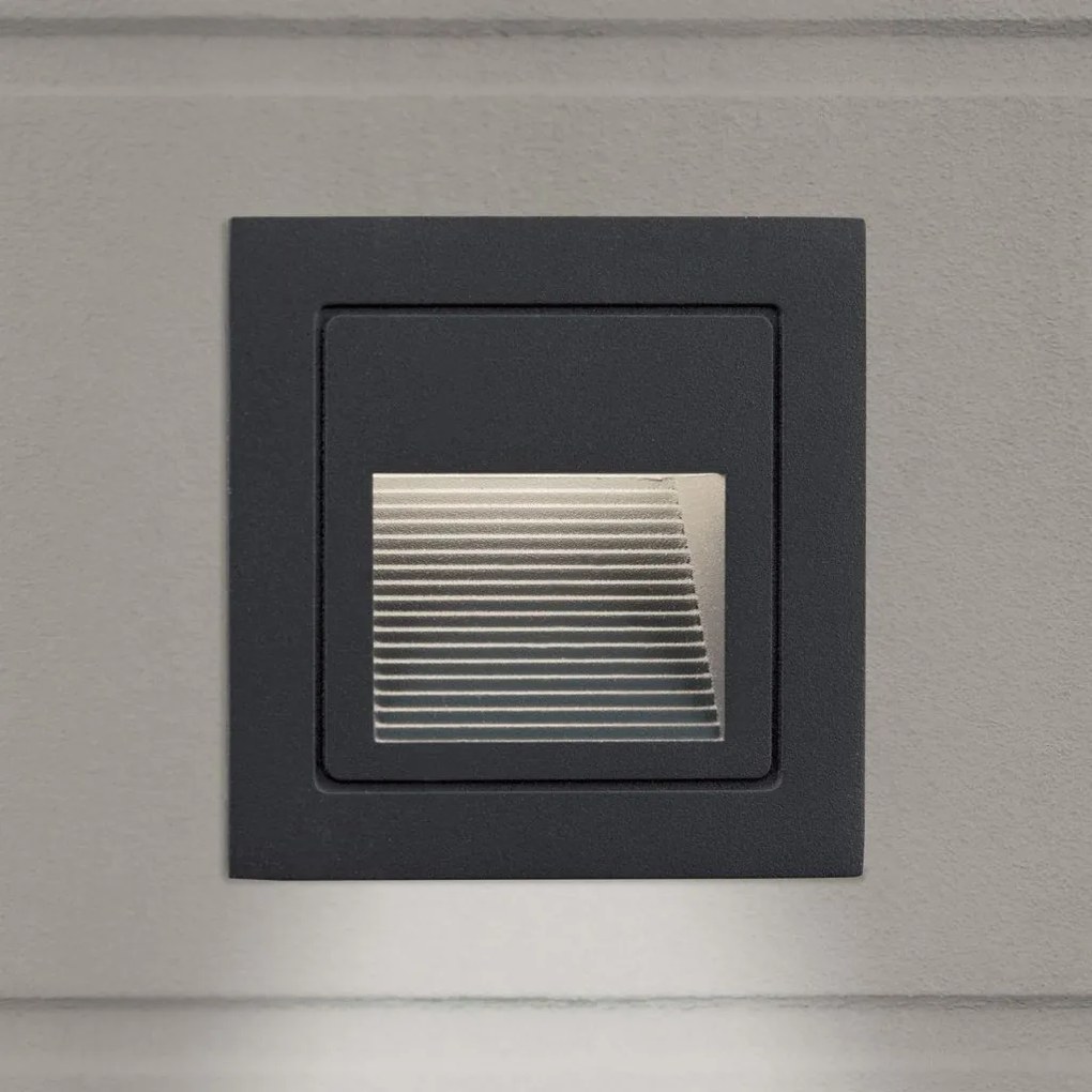 Spot LED incastrabil iluminat exterior IP65 LORO antracit