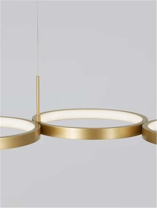 Lustra LED suspendata design modern MAGNUS R4 aurie