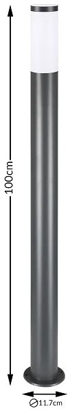 Deuba Lampa de exterior Ivy antracit