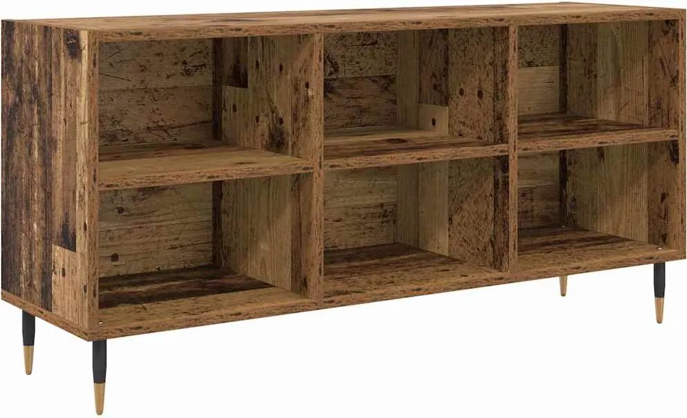 vidaXL Cabinet TV Lemn Vechi 103,5 x 30 x 50 cm Lemn compozit