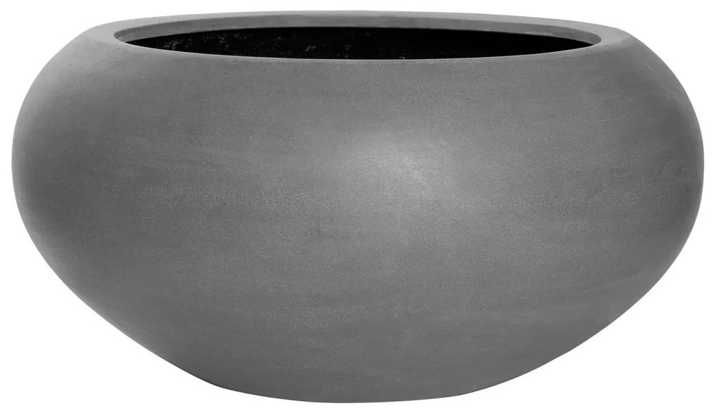 Ghiveci de flori Cora, culoare gri, dimensiuni multiple - PotteryPots Mărime: S - v. 25.5 cm, ⌀ 47 cm