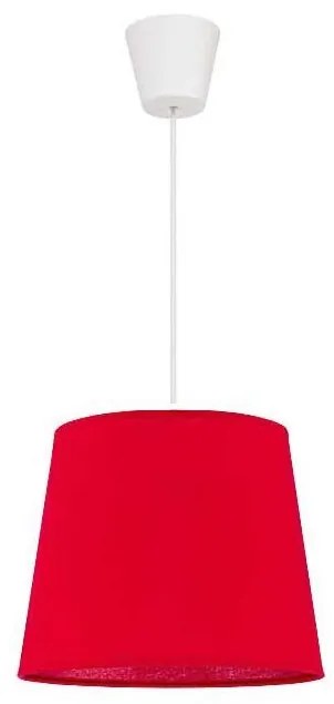 Lustră pe cablu Duolla SOLO 1xE27/40W/230V d. 24 cm roșu